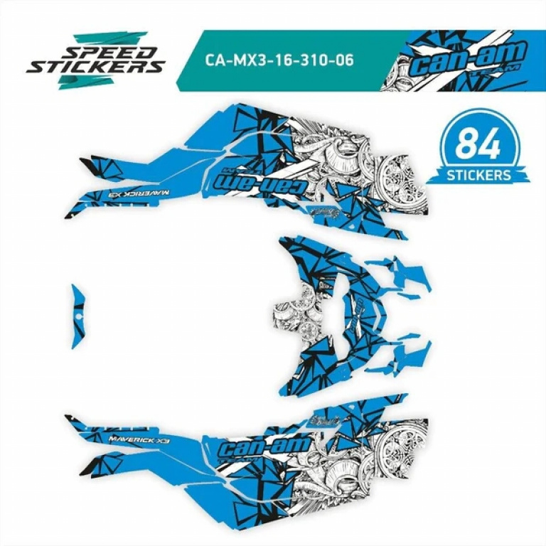 Mud Bandit Blue for Can-Am Maverick X3 2 Doors